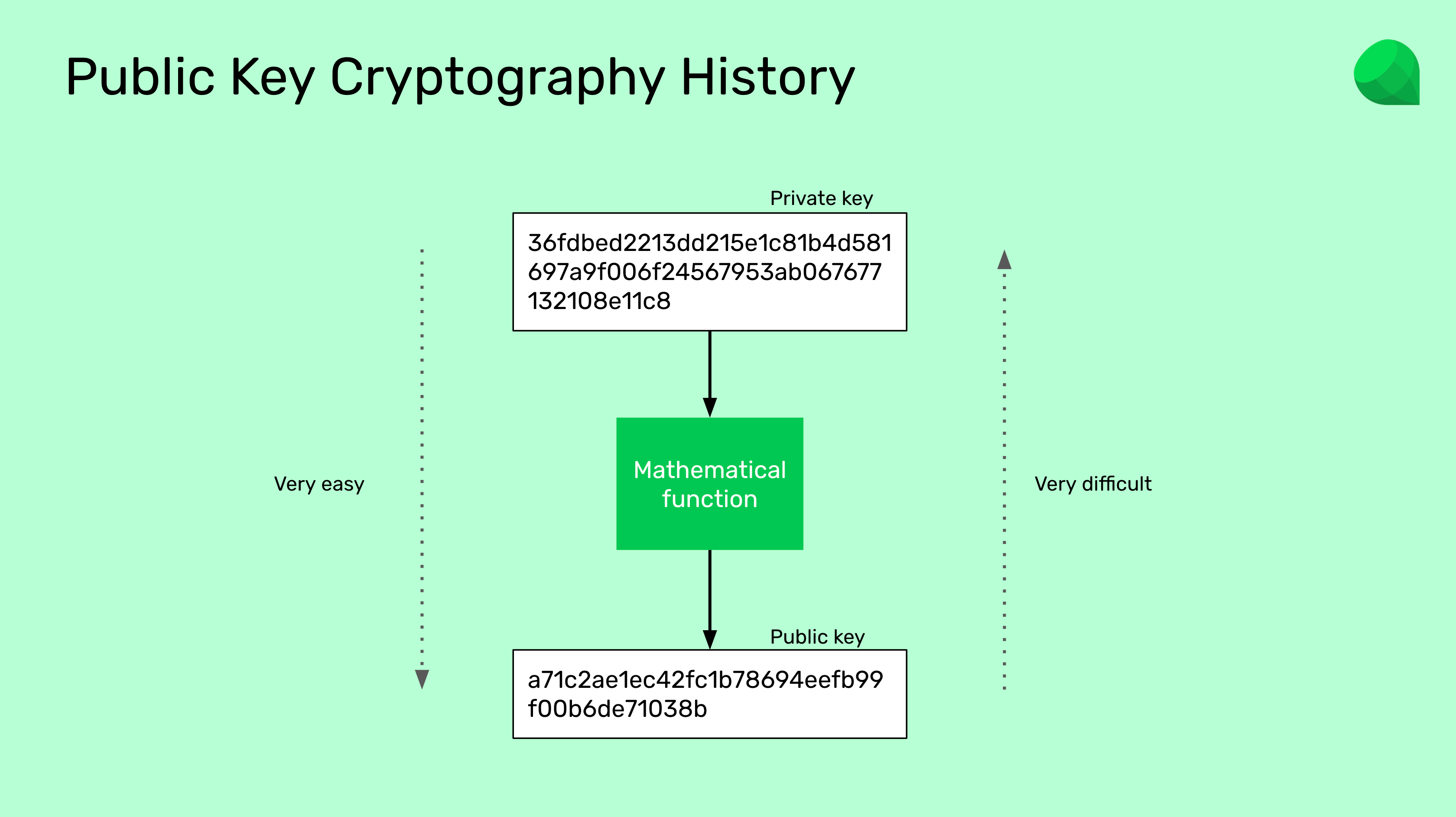 Public key cryptography history.