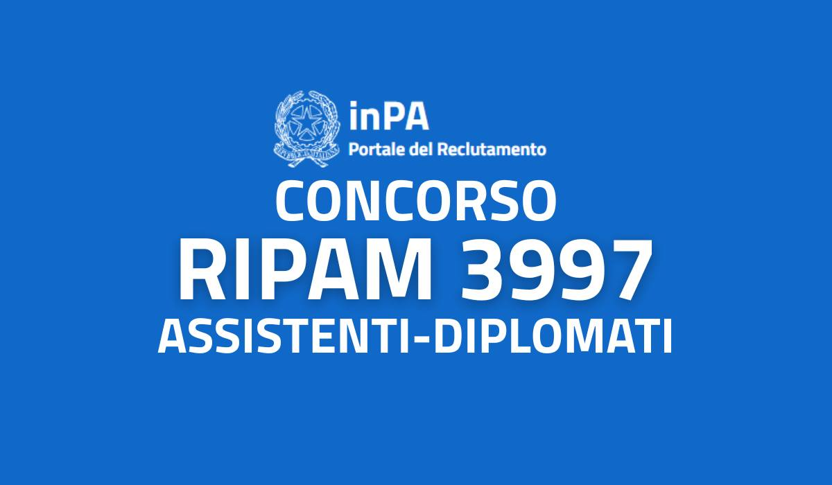 Concorso RIPAM 2026: 3.997 Posti per Diplomati (Ministeri e INPS)