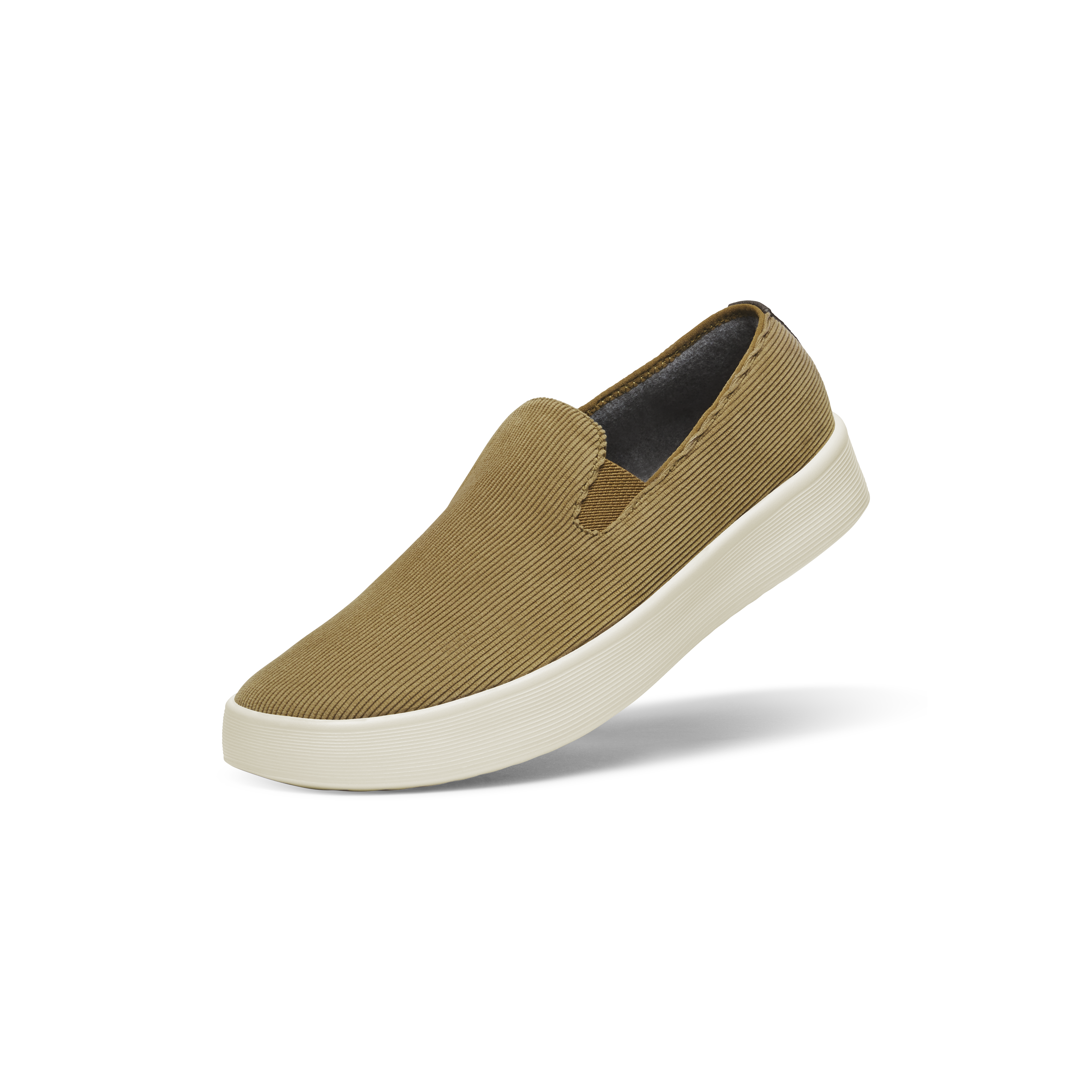 Allbirds Men's Cruiser Slip On Corduroy - Dark Tan In Yellow