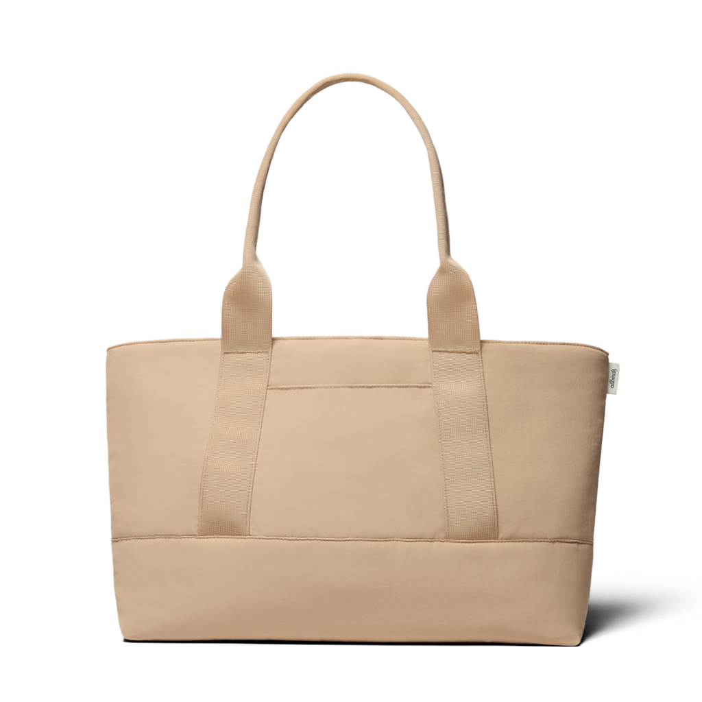 ★TOUT Y EST★ CO Webbing Basic Tote Bag Beige WWP24B07E2 Canvas Tote Bag - Natural White/Natural Grey