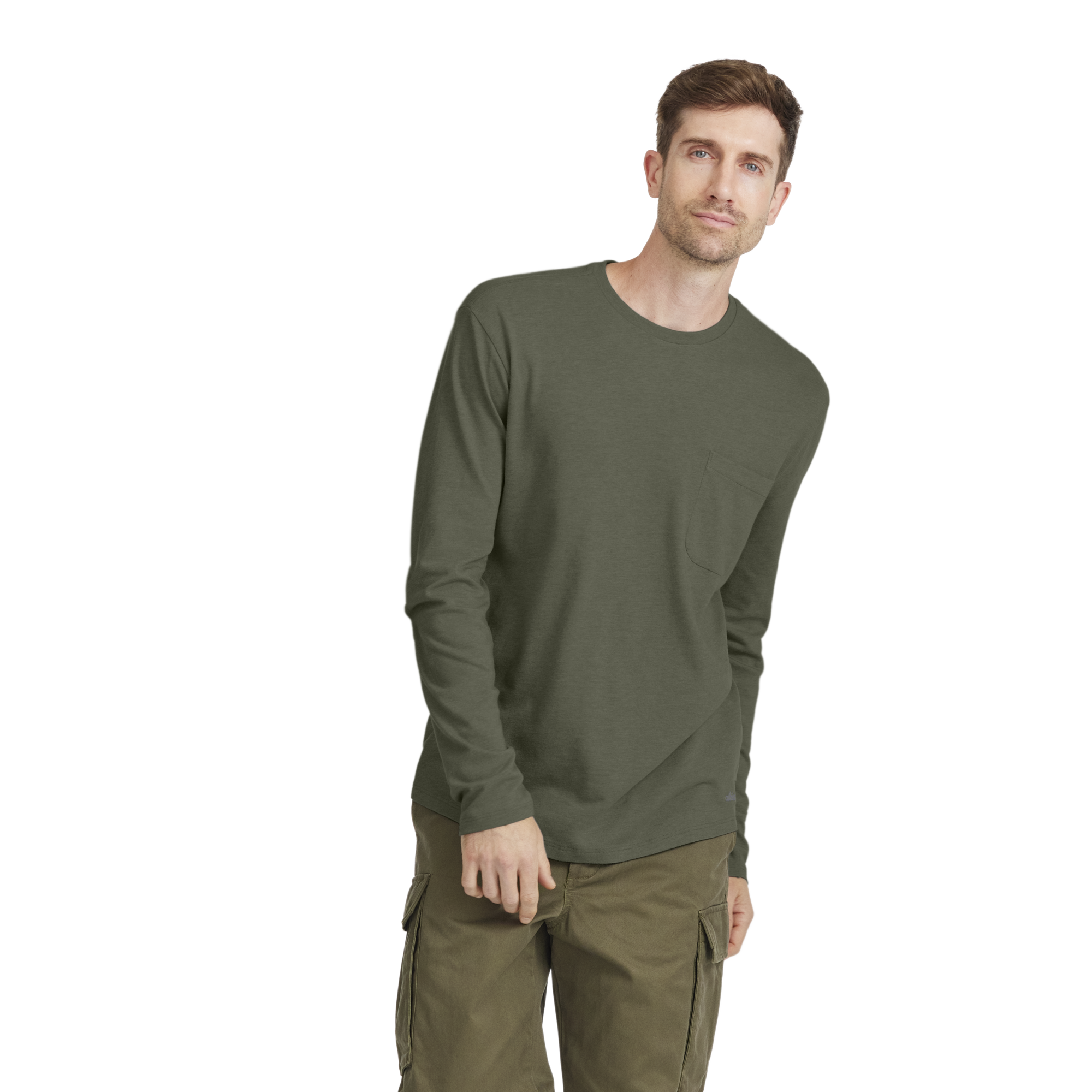 Allbirds Men's Soft Merino Long Sleeve Tee In Green