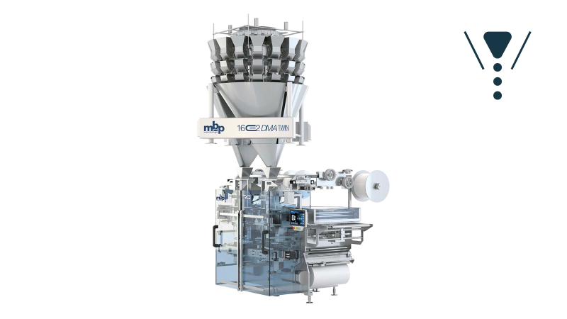 PFM MBP RQ700 TWIN Multihead Weigher complete solution with flowpack machine