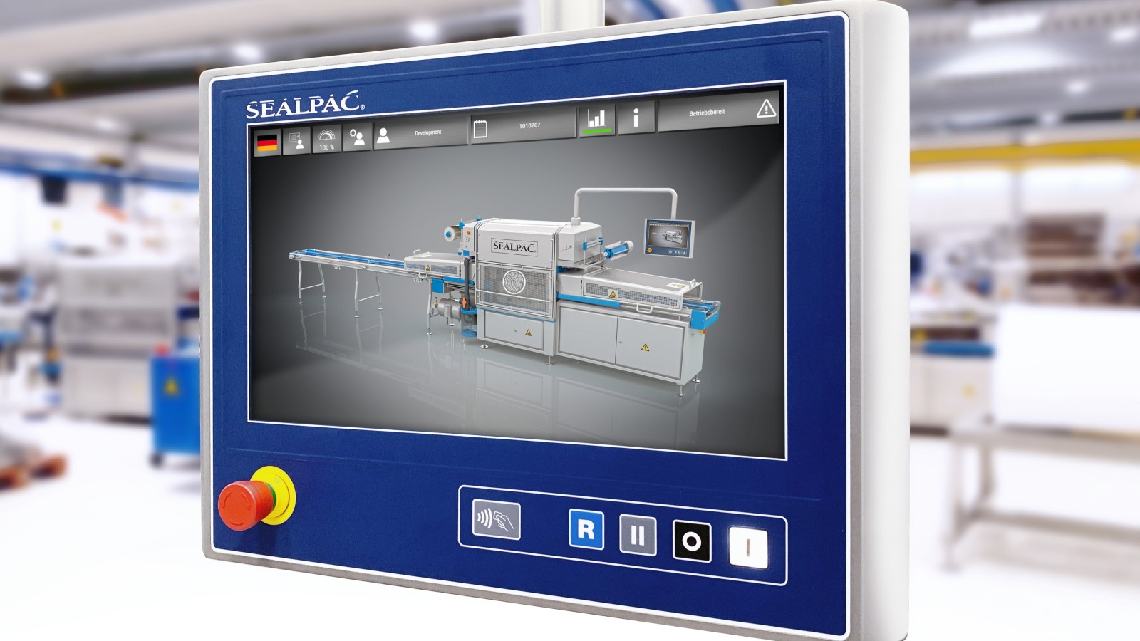 Traysealer/topforsegler til præfabrikerede bakker | Traysealer til fødevarer fra SEALPAC - Amax-serien - Monitor with navCom interface | Nemco