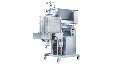 Leonhardt SD - doseringsmaskine til at dosere fødevarerprodukt i emballage - dosering af kød, og andre fødevarer - kaldes også fyldeanlæg og fyldemaskiner.
