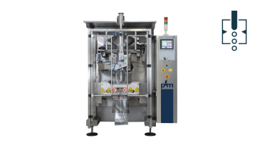 The PFM PV320 vertical flow packer is a flow pack machine for all bag types.