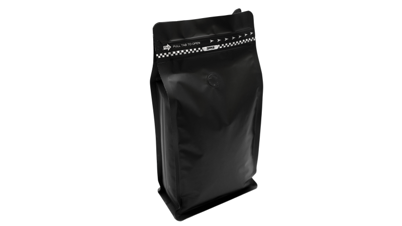 Kaffeposer - kaffepose med ventil - kan fås med ventil og lynlås. Kaffepose med tryk. 