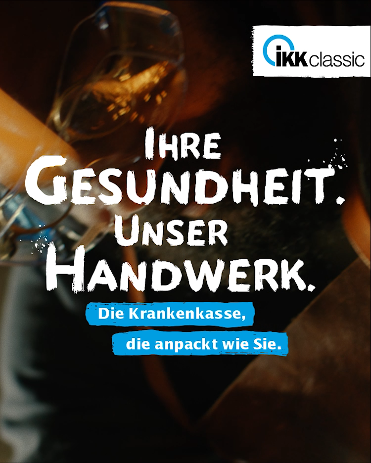 IKK Classic; Krankenkasse; Ihre Gesundheit. Unser Handwerk.