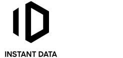 InstantData Logo in schwarz/weiß