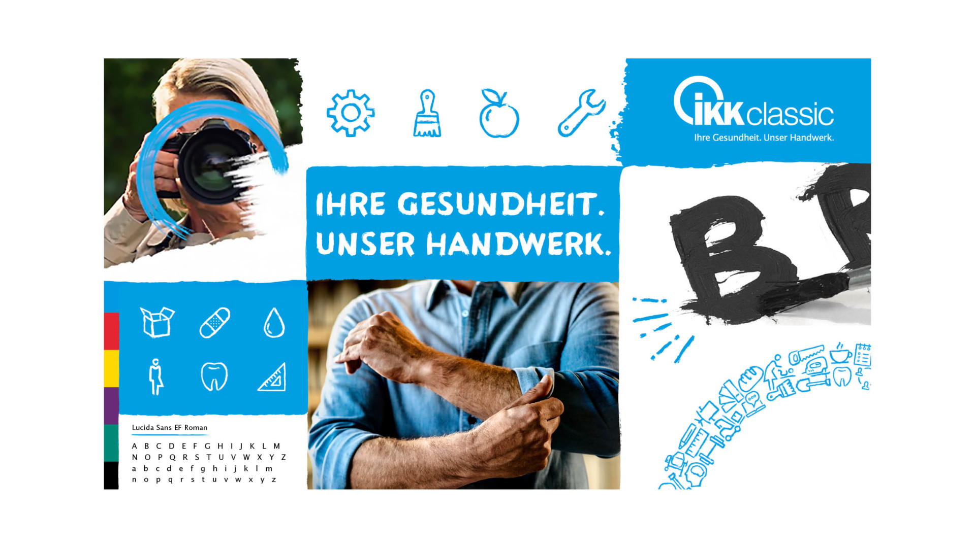 IKK classic; Krankenkasse, Ihre Gesundheit. Unser Handwerk.