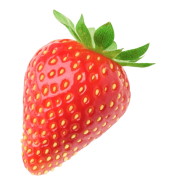 A red strawberry.