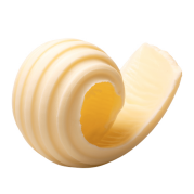 A twirled piece of butter.