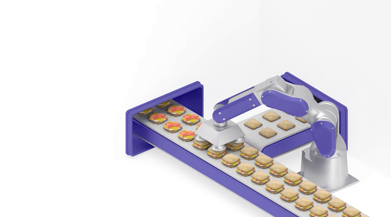 A preview image for a 3D-rendered animation representing frozen meals