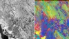 Hyperspectral image (right) revealing detail that is unobservable in the optical image (left). Source: Pixxel
