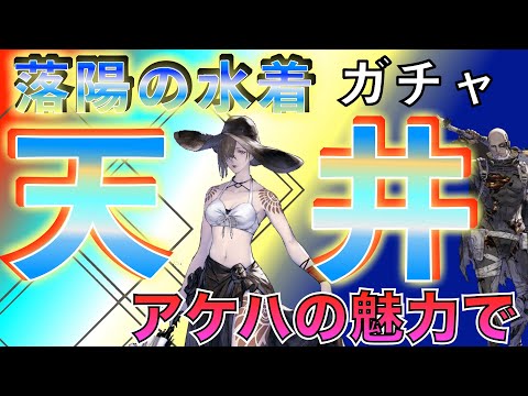 水着のアケハさんに惚れて、天に昇りました 【ニーアリィンカーネーション】ガチャ 天井までいきました