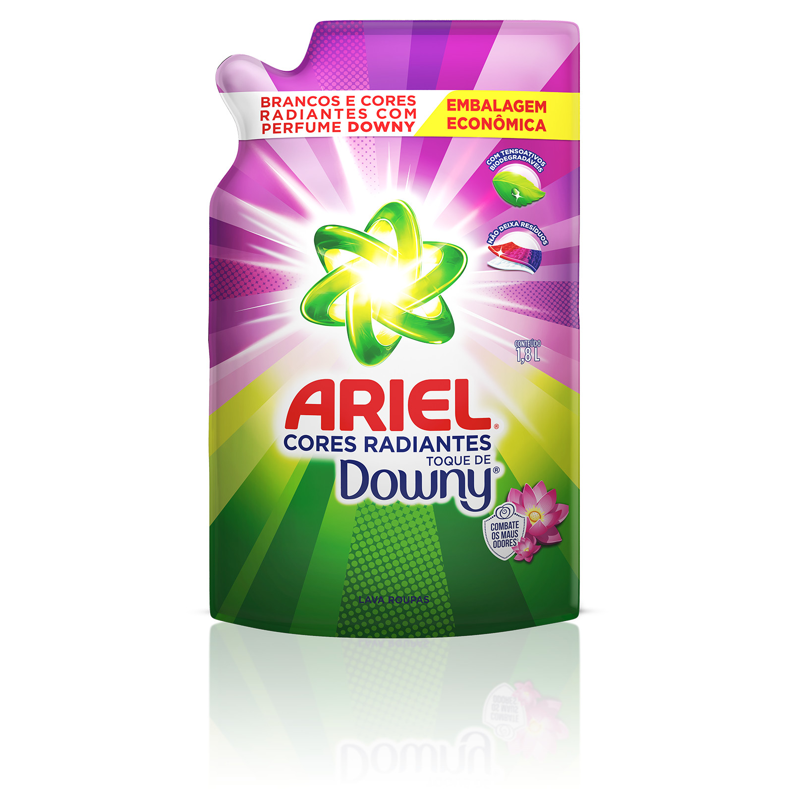 Ariel Cores Radiantes Toque de Downy - 1,8 Litros