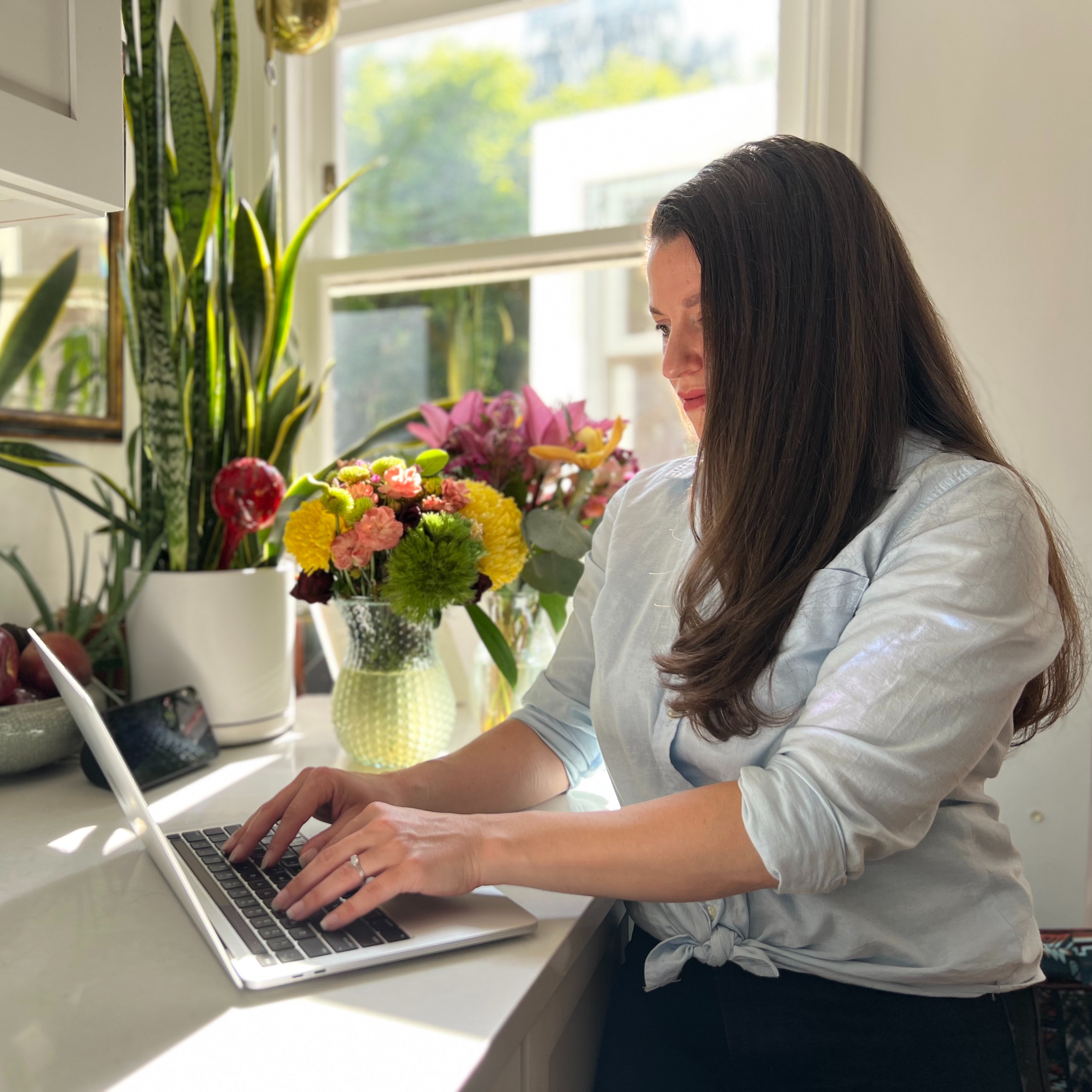 Culture: Meg at Desk