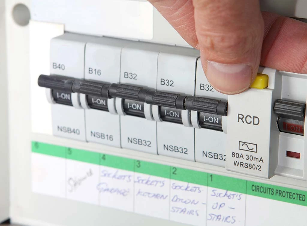 testing rcd in fuse box