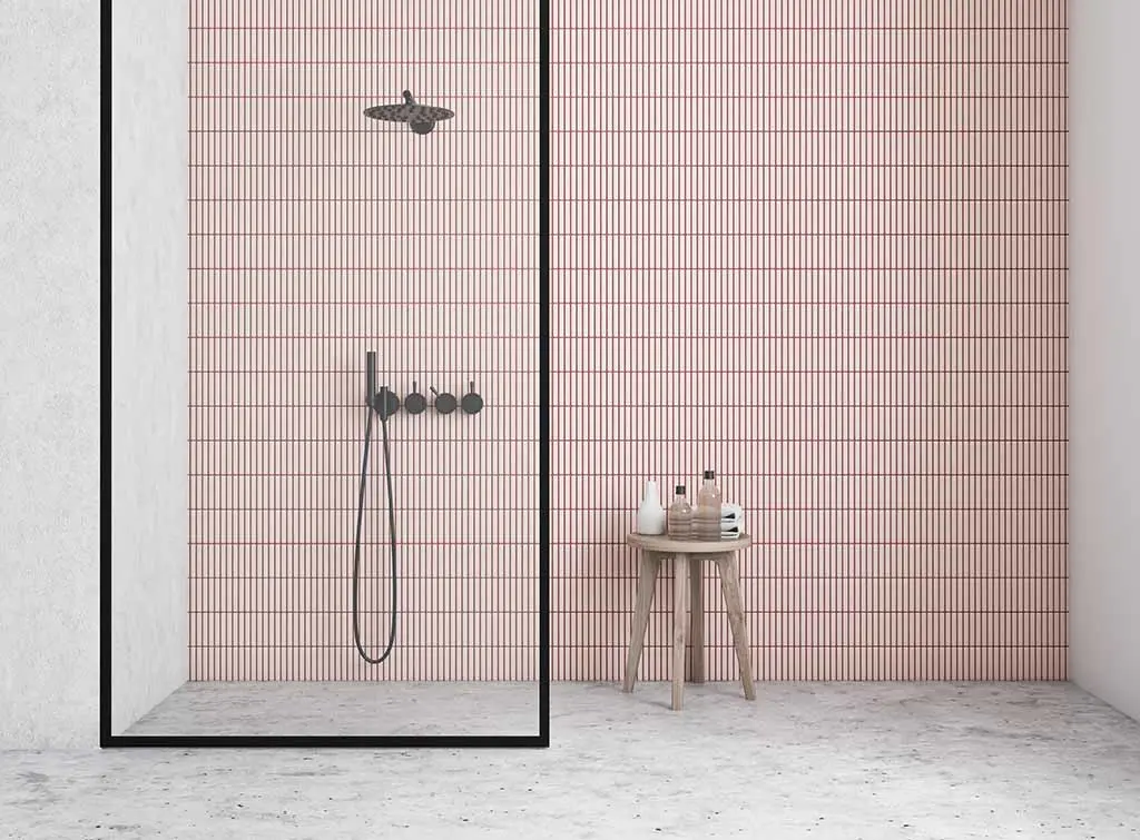 tiled shower wall for small bathroom tile ideas