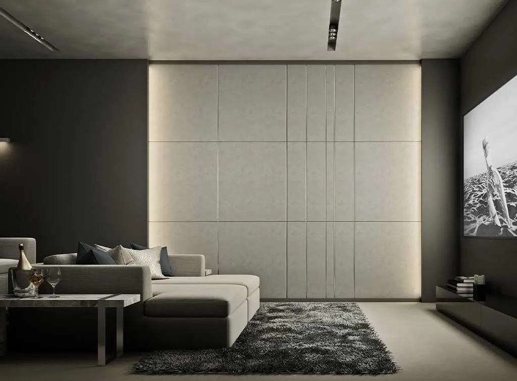 Home cinema room AI-generated concept