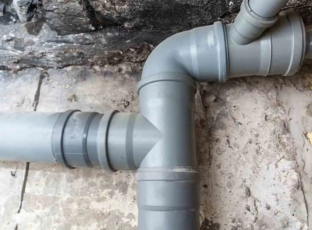 Basement sewer pipes