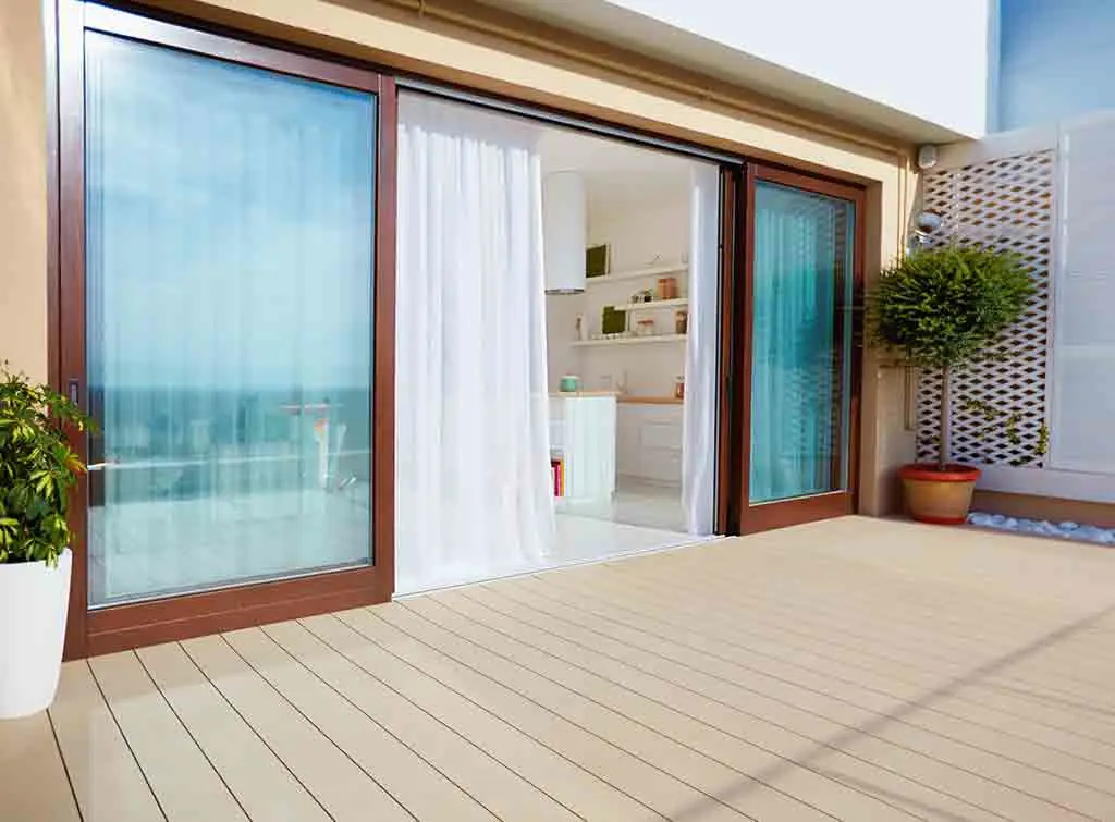 dress sliding glass patio door with sheers