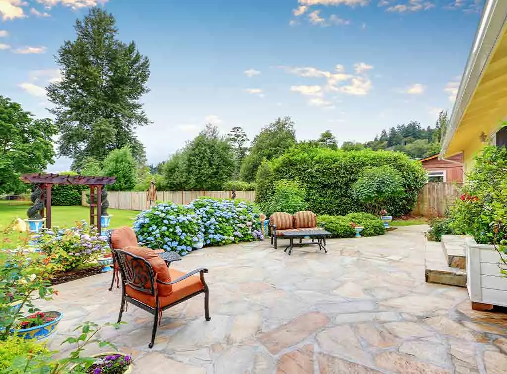 Beautiful back garden patio