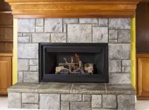 Stone fireplace hearth to be removed