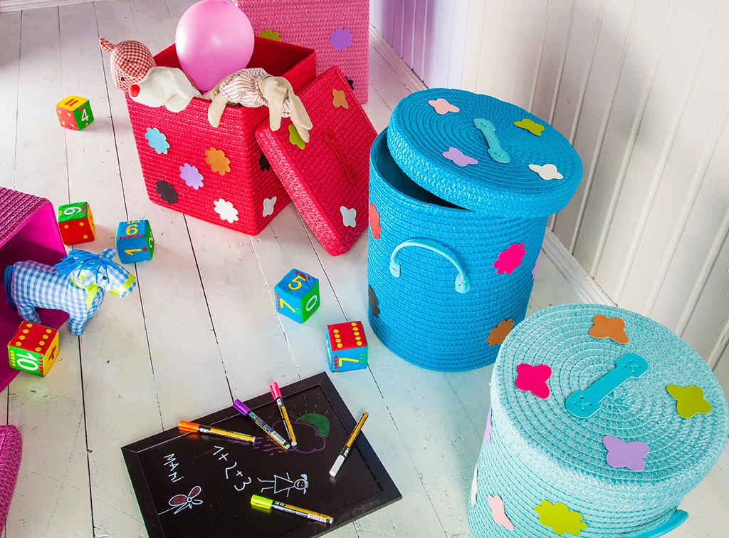 DIY storage bins for toddler bedroom ideas