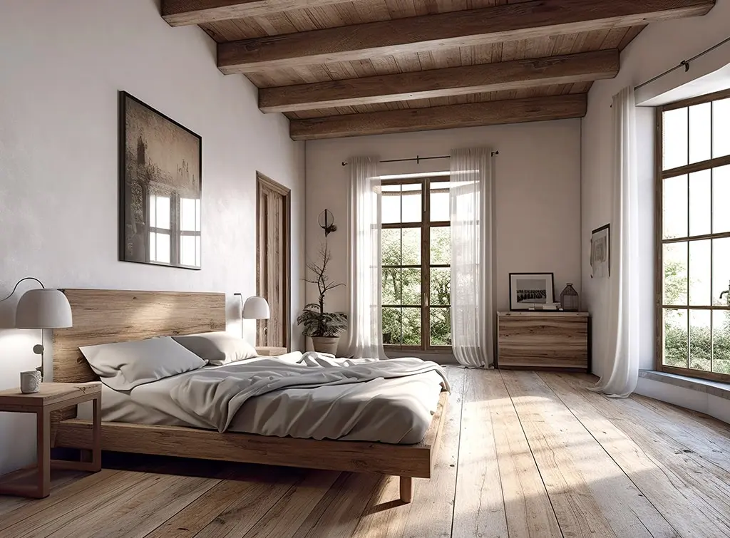decorative ceiling ideas - modern beams