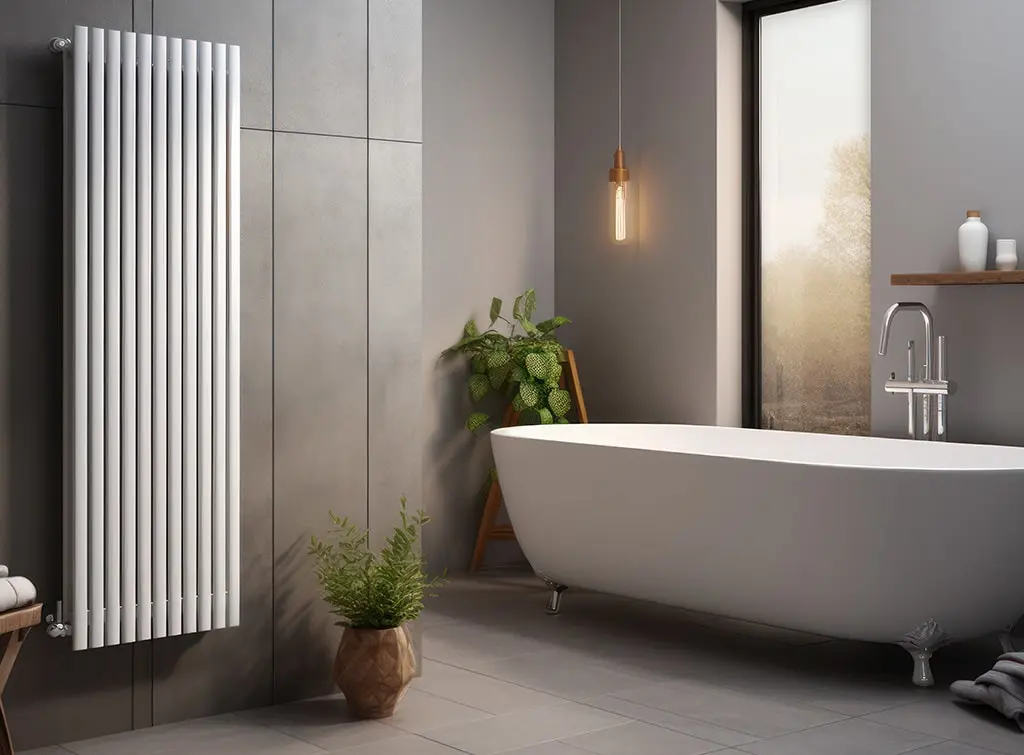 Bathroom radiator in a contemporary design