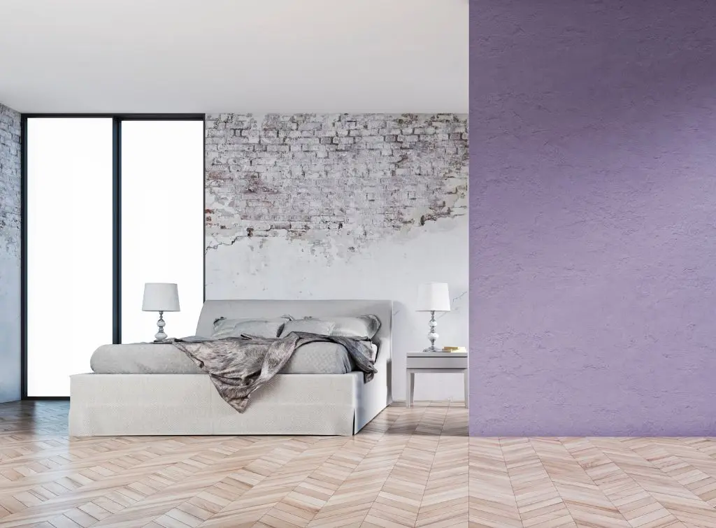 pair cool silver with lavender for purple bedroom ideas