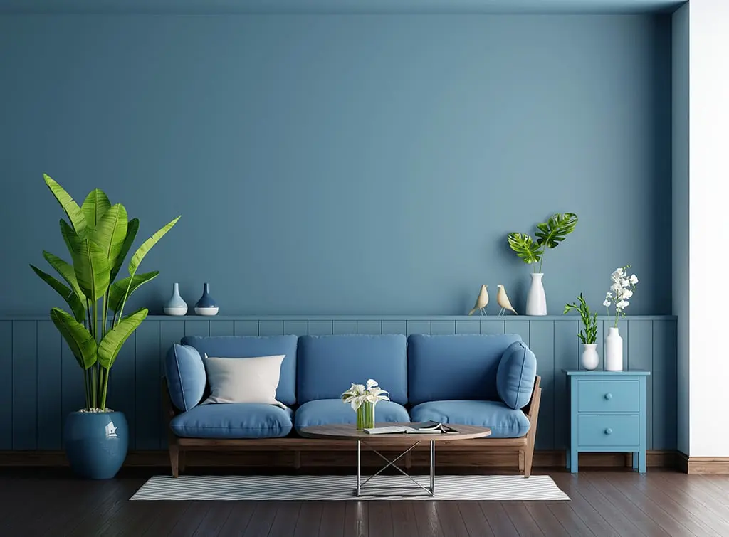 Blue living room concept image