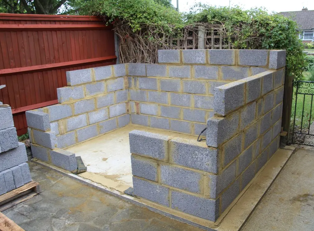 DIY greenhouse solid foundation 