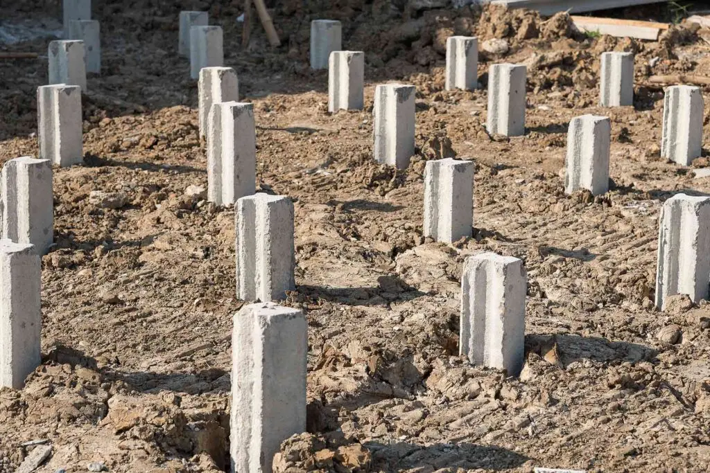 Piling in the ground