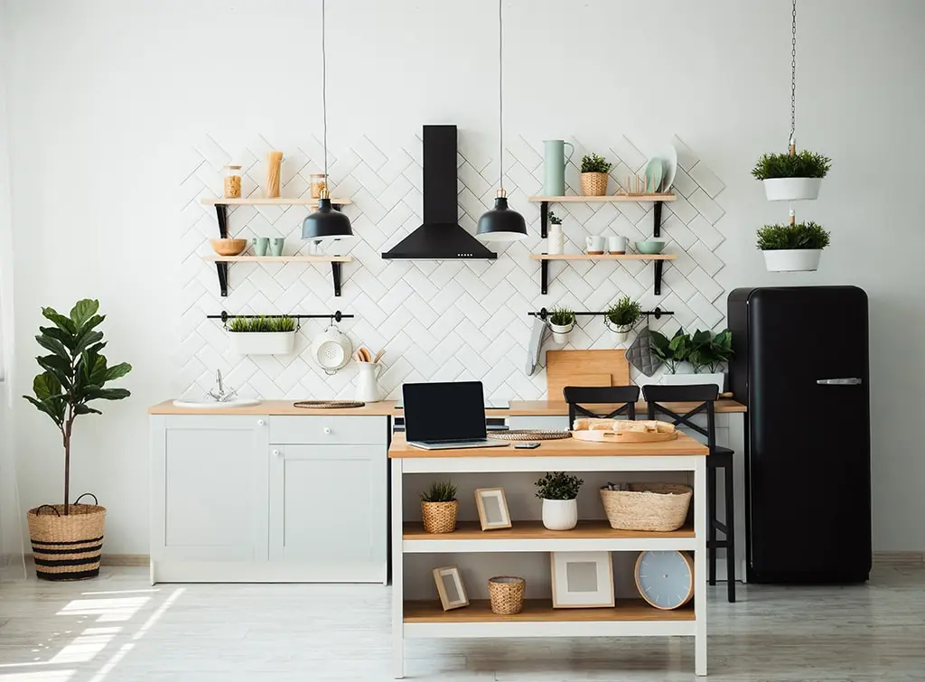 Tiled kitchen concept image