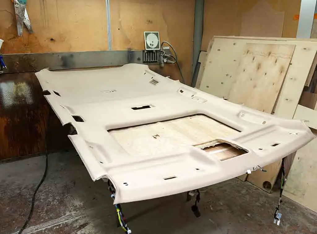 Car roof upholstery repair cost