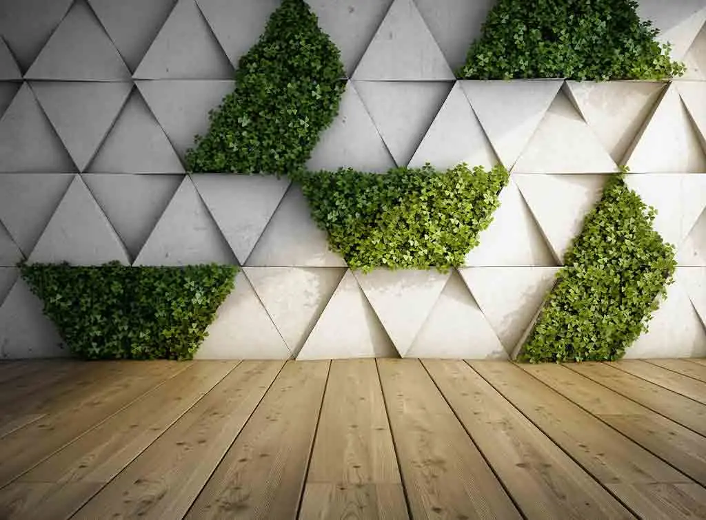 Modern garden screening idea