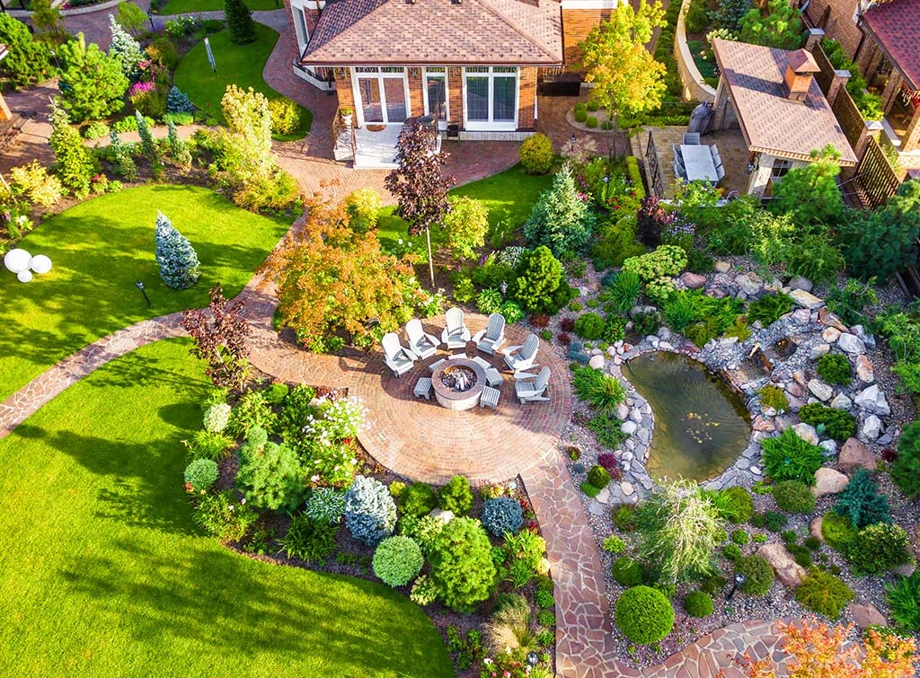 Impressive garden landscaping