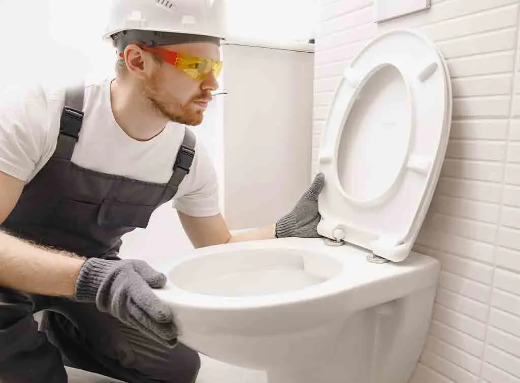 Installing a toilet seat