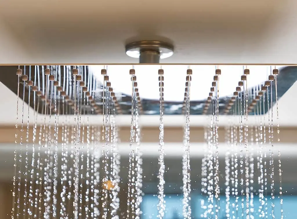 poor water pressure in a shower head