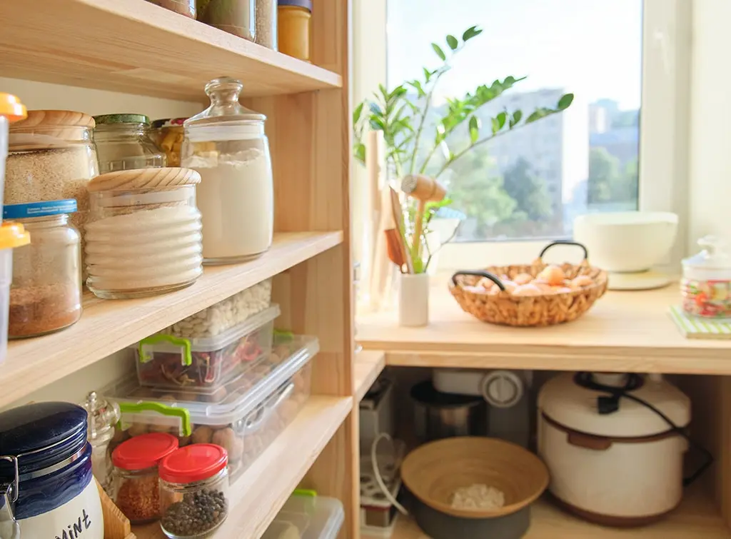 inside pantry cupboard