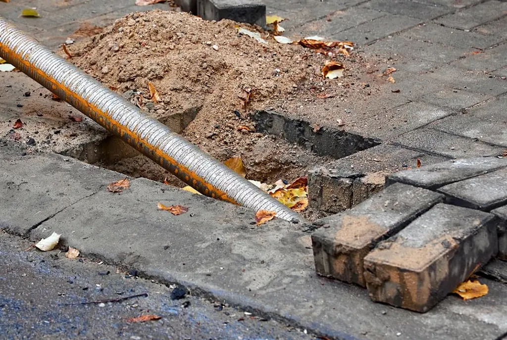 HDD drilling under a road