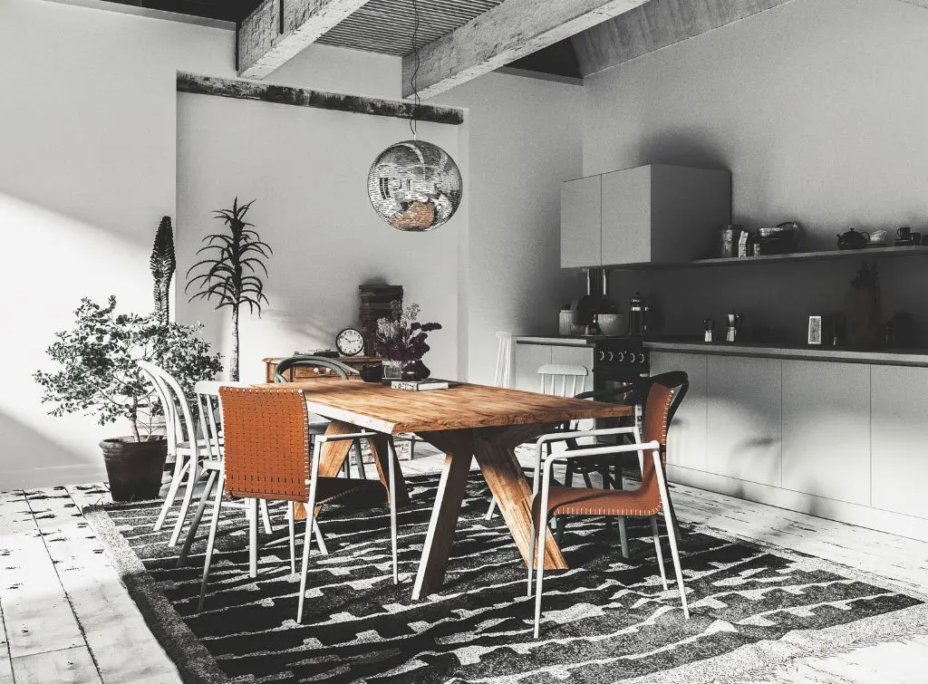 treated beams for industrial look 