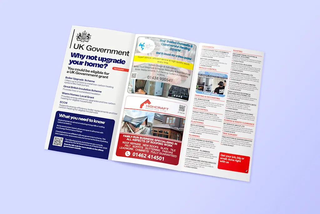 2025 09 02 DIRECTORY FLAT LAY 1 NEW BRAND INNER blue BG UK homes gov filler