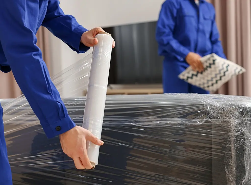 wrapping a sofa