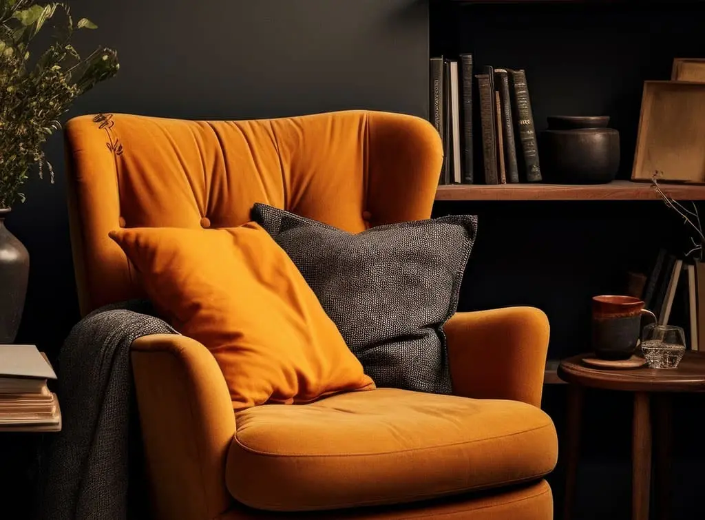 Cosy reading nook alcove AI generated concept