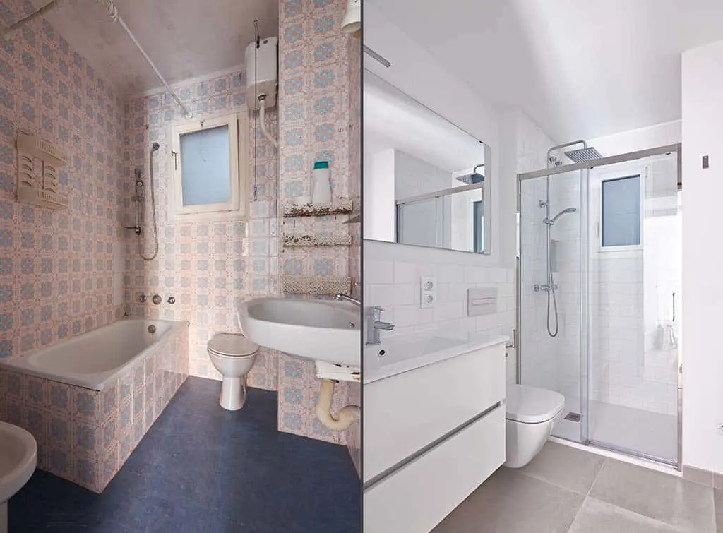 a bathroom remodel to modernise the space