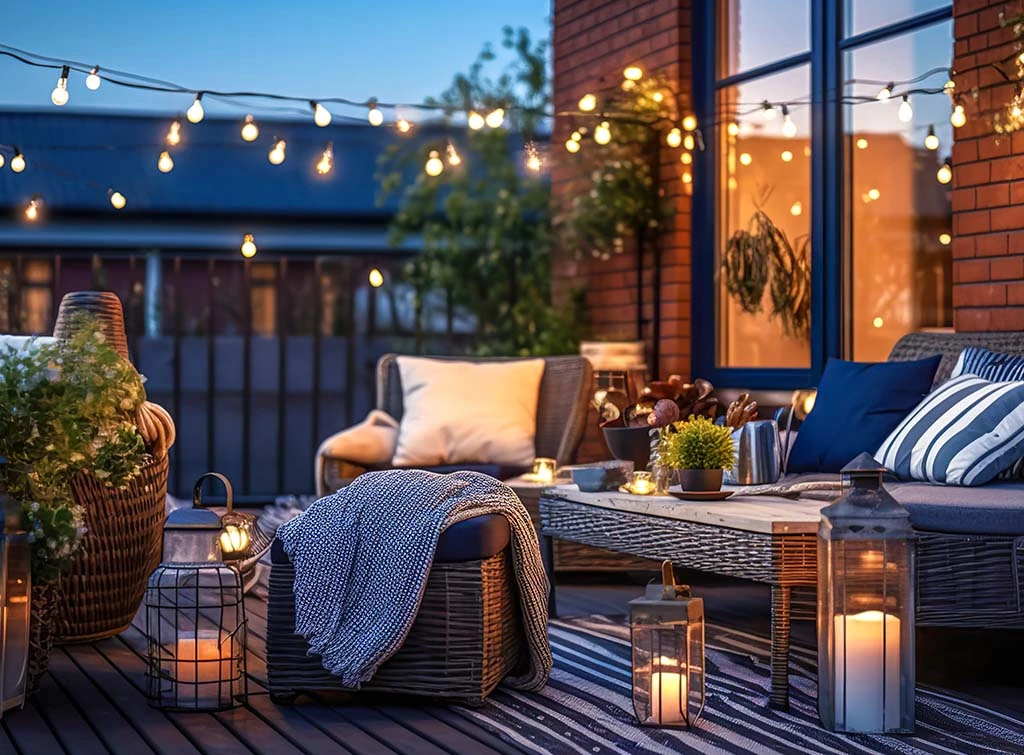 Soft garden lighting
