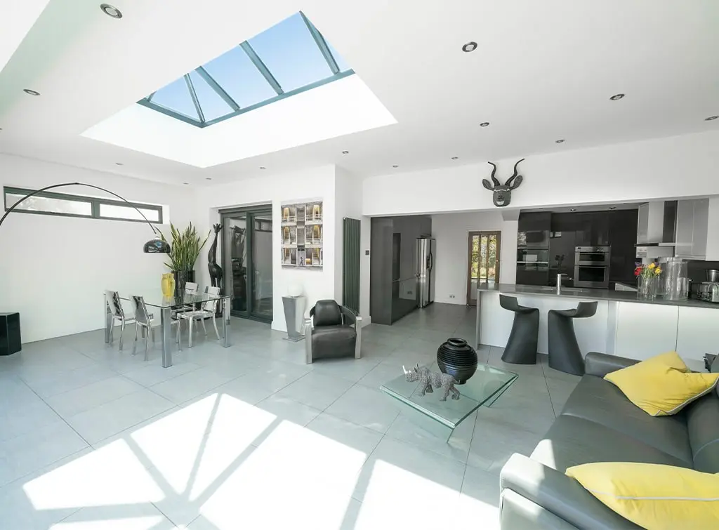 orangery open plan kitchen living space