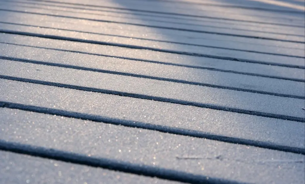 Clean decking looks new